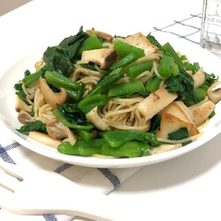 つむらさきとエリンギのバター醤油パスタ♪